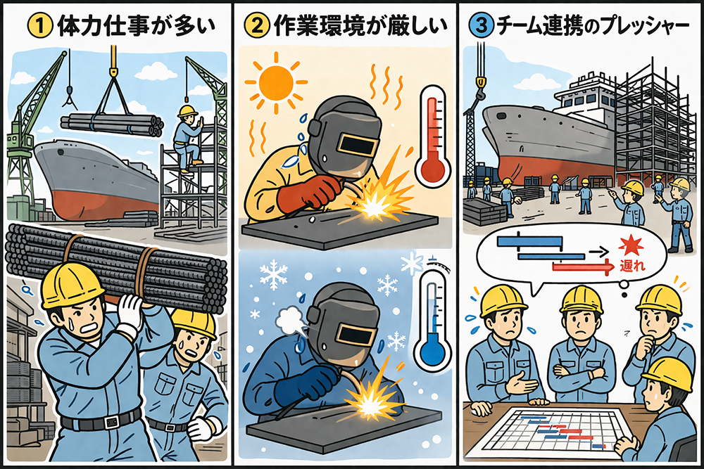 造船所の仕事ってきつい？現場のリアルとやりがいを紹介