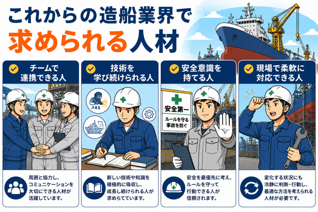 これからの造船業界で求められる人材