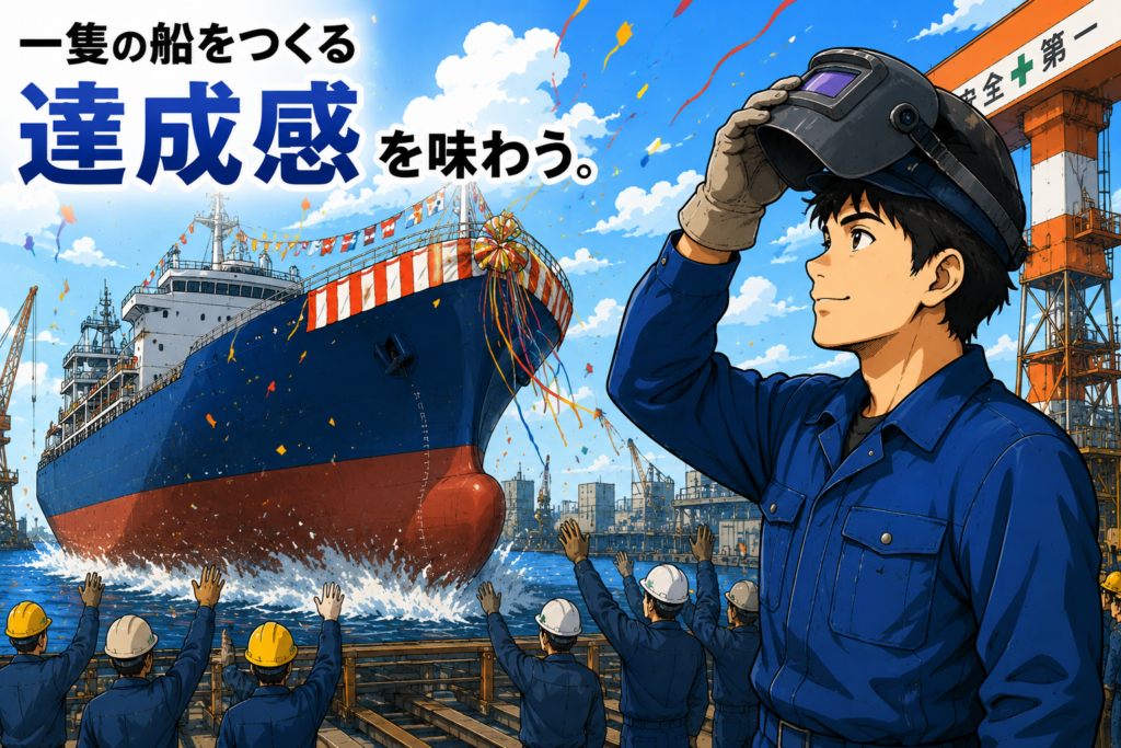 一隻の船をつくる達成感