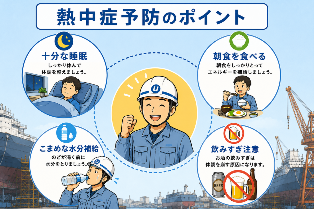 日頃の体調管理も大切