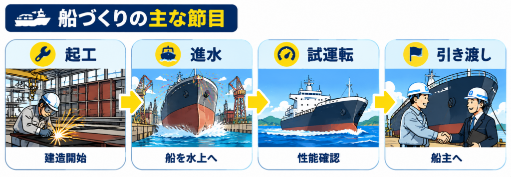 船造りの主な節目