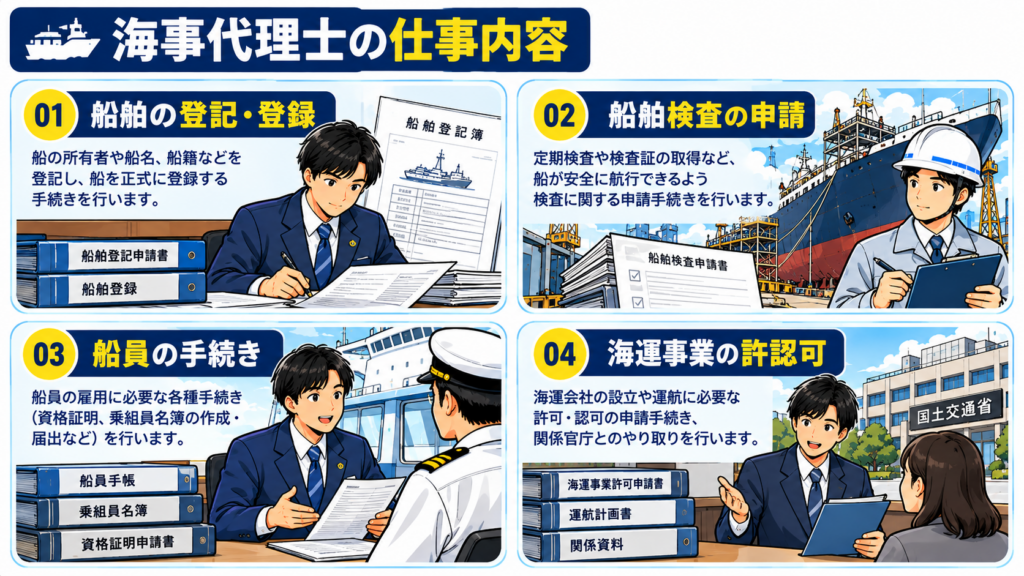 海事代理士の仕事内容