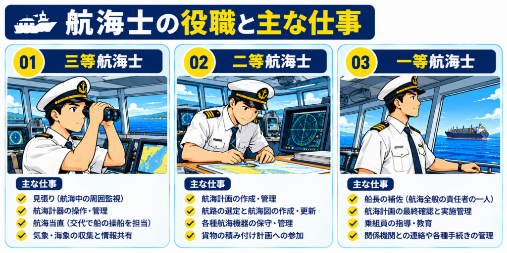 航海士の役職と主な仕事